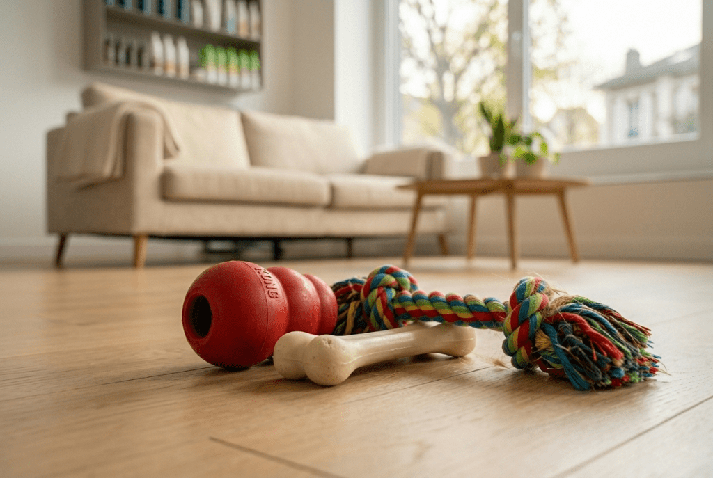 sélection de jouets résistants pour Cocker mâchouilleur - caoutchouc nylon et corde