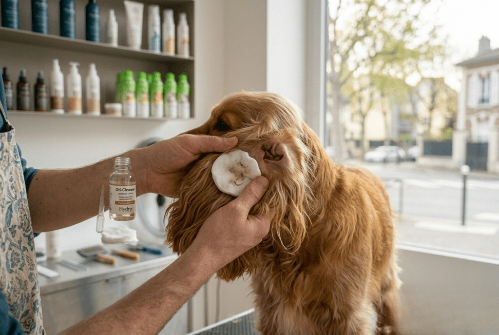 nettoyage oreilles Cocker Spaniel entretien prévention otite