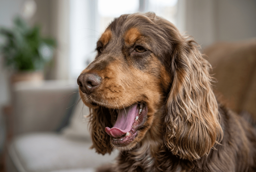 cocker qui bâille signal apaisement communication canine