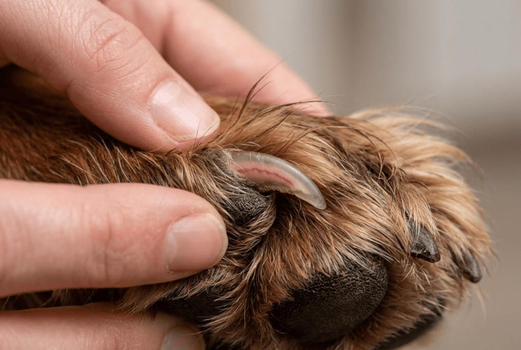 quick griffe cocker — repérer la veine avant de couper les griffes d'un Cocker