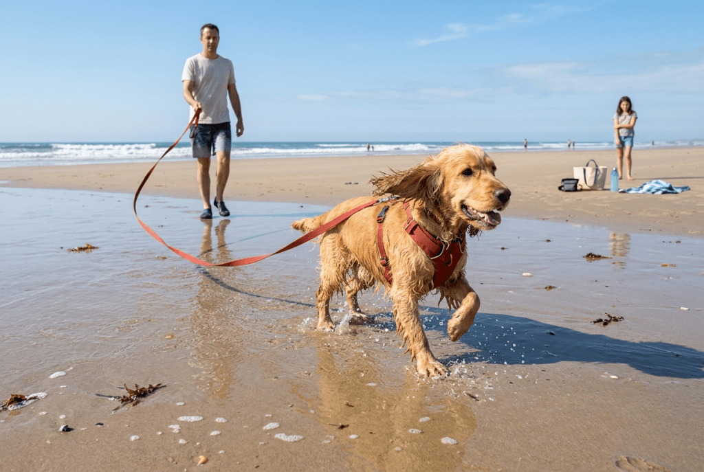 cocker à la mer – précautions baignade et surveillance en vacances