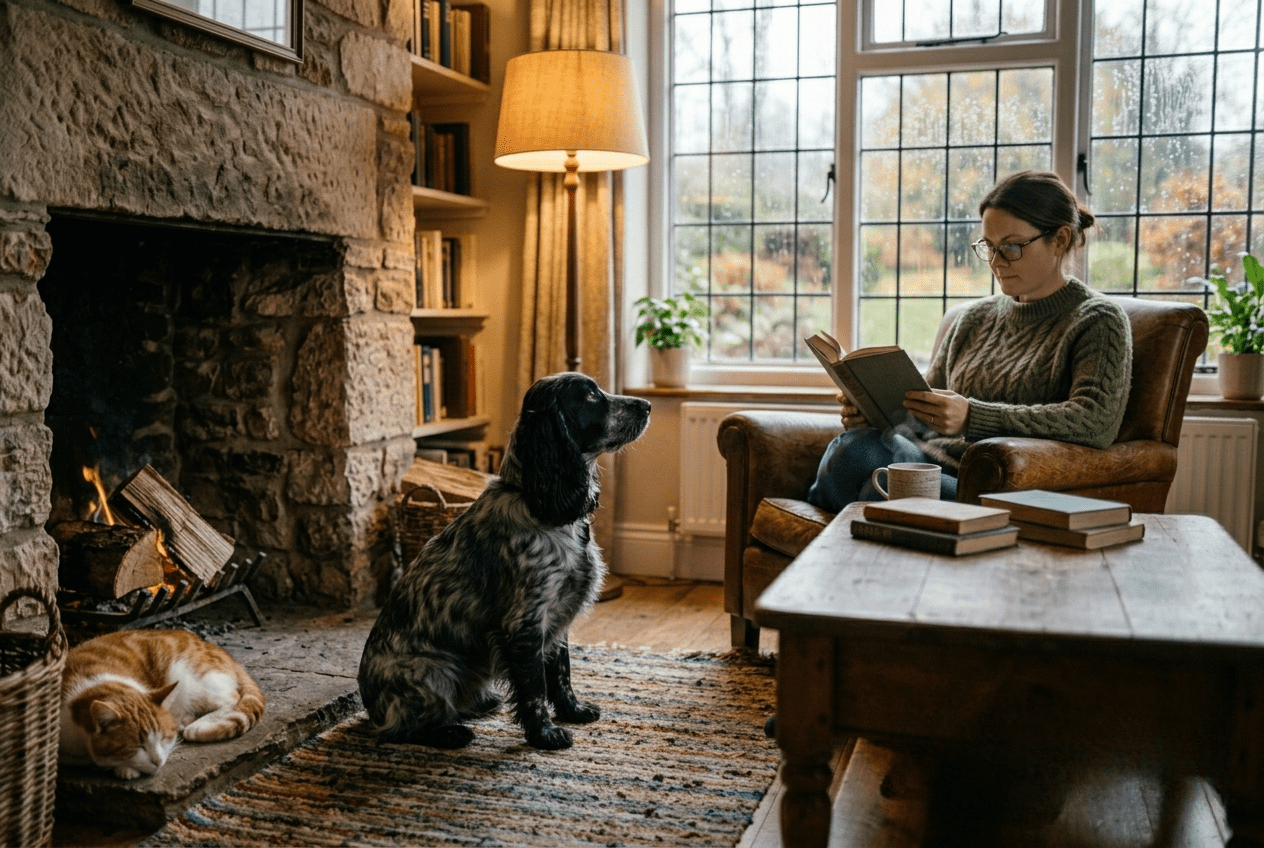 lire les émotions de son Cocker — chien attentif face à son maître