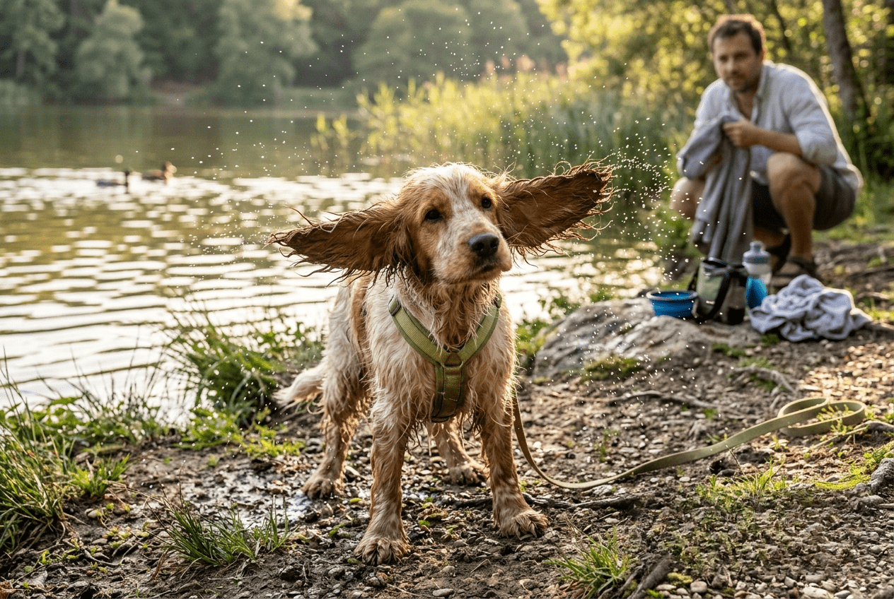 otite cocker été après baignade oreilles mouillées
