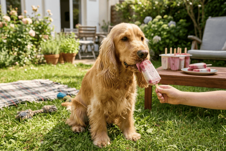 friandises glacées chien cocker recette maison été