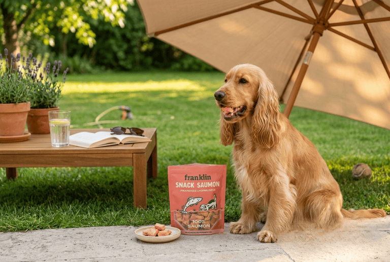 snack saumon Franklin chien - friandise édition limitée été