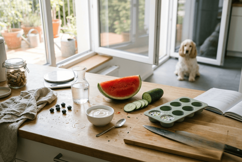 ingrédients sains pour bol glacé chien été fait maison