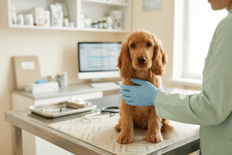 calendrier vaccinations cocker chiot chez le vétérinaire