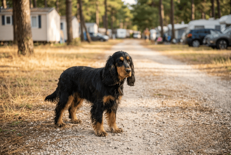 chien perdu vacances été - cocker spaniel égaré loin de son propriétaire