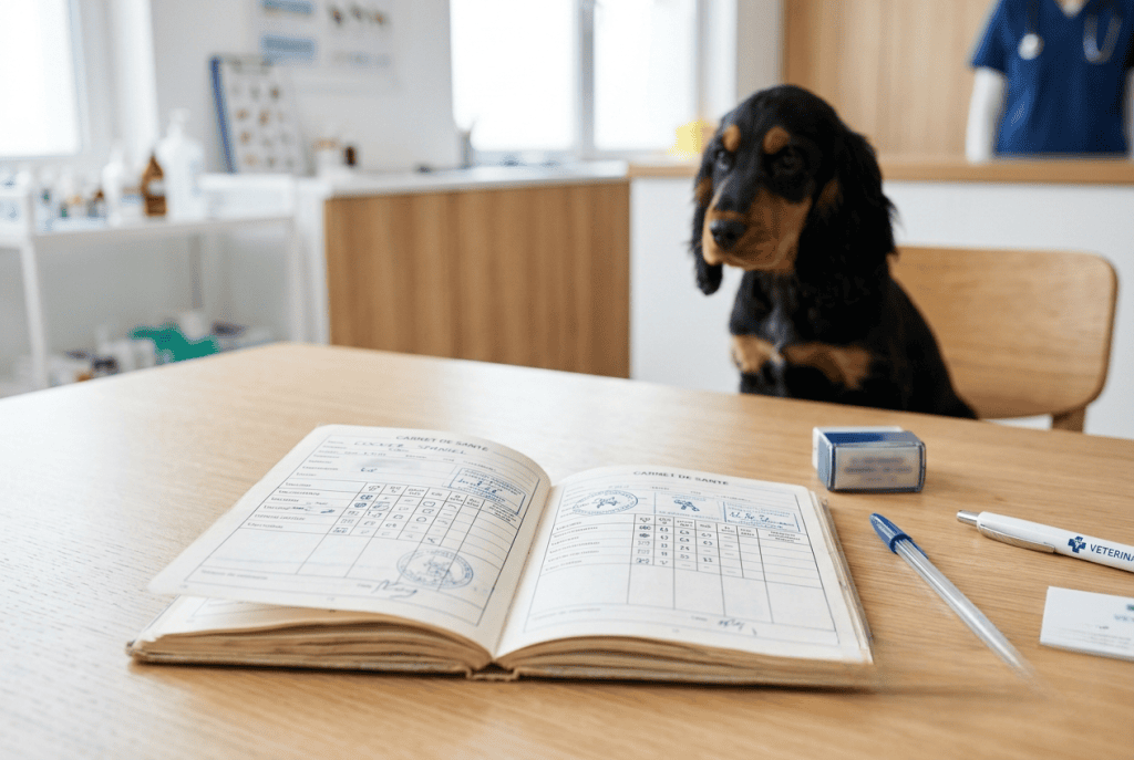 carnet de santé et suivi des vaccinations du cocker