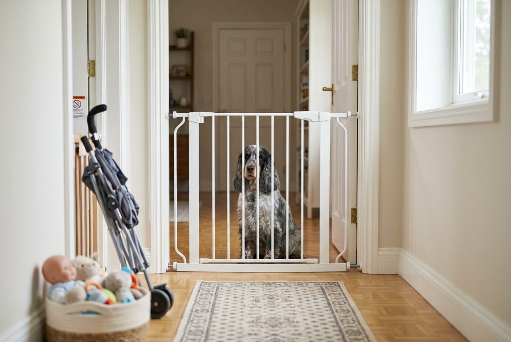 barrière intérieure cocker sécurité bébé maison