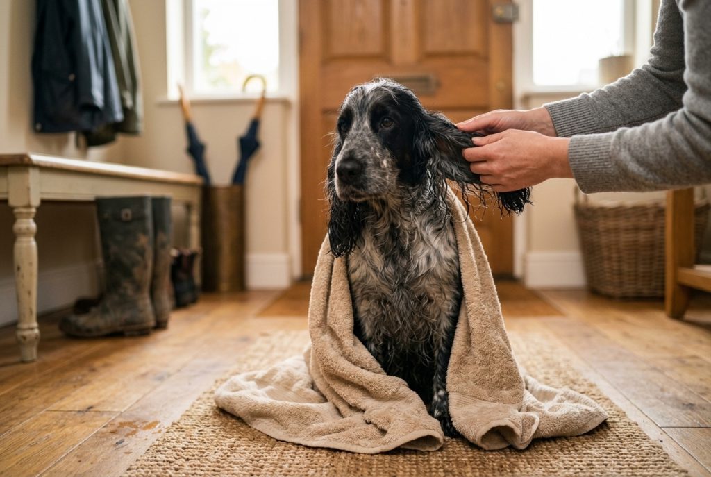 cocker après balade
